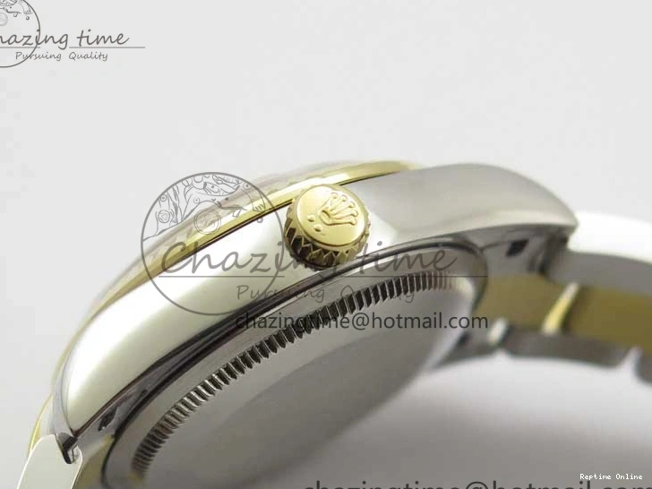 0112 SoftTouch Datejust 31mm 278273 SS YG BP Maker Best Edition Gray Diamonds Dial on SS YG Oyster Bracelet 2715